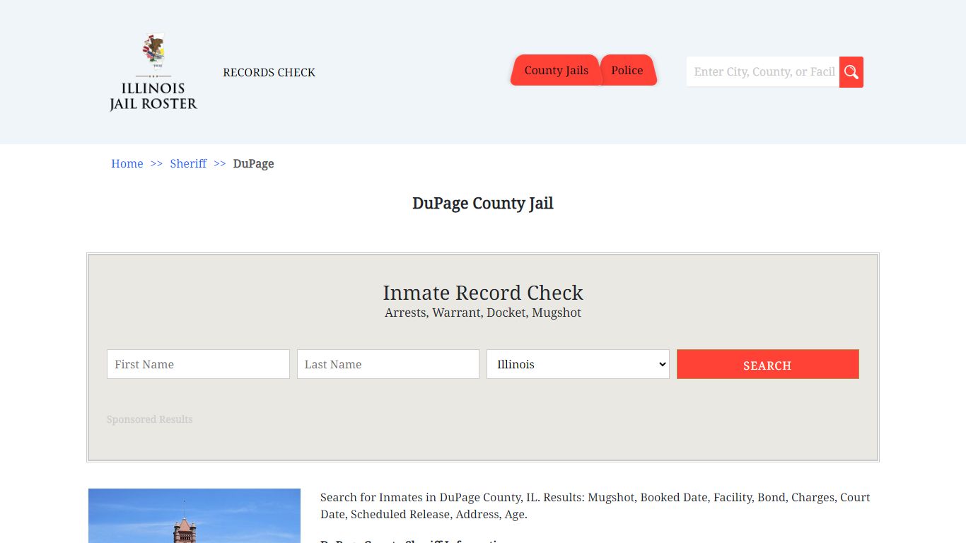 DuPage County Jail - Jail Roster Search